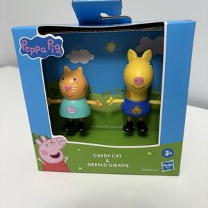 Peppa‎ Pig CANDY CAT & GERALD GIRAFFE Figures 2.5" NEW
